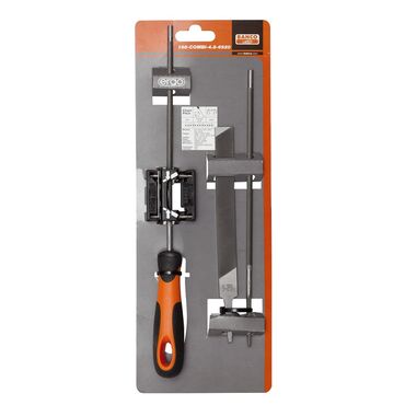 Chain saw file set with file guide type no. 168-COMBI